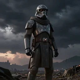 star wars concept art by greg rutkowski, naboo, evening cinematic lighting, storm clouds, depressing atmosphere artstation hq.