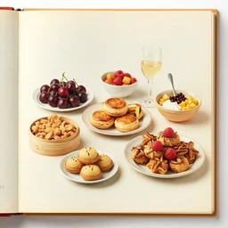 party food, photo from a 1970s recipe book