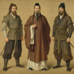 taoist priest, character design, ancient china, painting by gaston bussiere, craig mullins, j. c. leyendecker, tom of finland