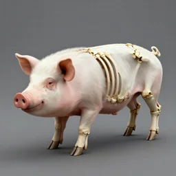 skeletal skeleton bone pig
