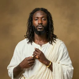 African dark skinned jesus