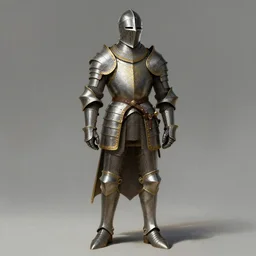 medieval knight, full body shot, medieval armor, helmet, d & d, fantasy, intricate, elegant, golden trims, highly detailed, digital painting, artstation, concept art, matte, sharp focus, illustration, hearthstone, art by artgerm and greg rutkowski and alphonse mucha