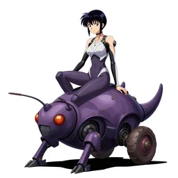 a fullbody portrait of motoko kusanagi riding on top of a tachikoma : : stand alone complex, ghost in the shell, netflix : : by ilya kuvshinov, rossdraws, artgerm, sola digital arts, anti aliasing, raytracing : :