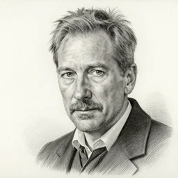 hyperdetailed pencil drawing of Patrick Stewart, by Caravaggio