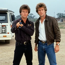 a still from a 1 9 8 0 s sci - fi action movie directed by george miller and robert zemeckis