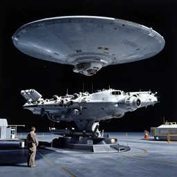 u. s. s. enterprise ncc - 1 7 0 1 - a at space dock, highly detailed, matte painting, nasa, photorealistic