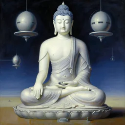 space, buddhism, futurism, painting by greg rutkowski, j. c. leyendecker, artgerm