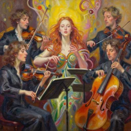 highly detailed subjective painting outlining the most unmistakably eternally beautiful organic orchestral music in existence by greg rutkowski, by james paick, by hernando gaswater, 4 k resolution, octane render, vibrant uplifting color scheme