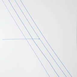 some blue lines and a dot