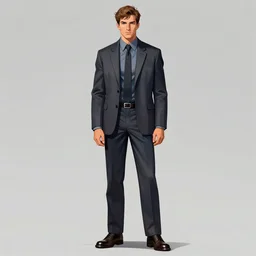 menswear illustration by syd mead, high quality