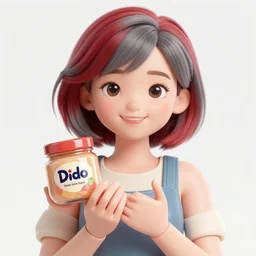 high gloss photo of a smiling girl with short grey red hair proudly holding a fido jar into the camera. close up. the fido jar is filled with big green pickles, by laszlo moholy nagy