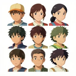 gta v character portrait of botw - studio - ghibli