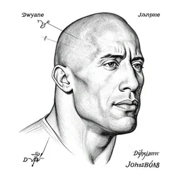 US patent Technical Drawing schemes of Dwayne johnson's, head