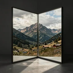 a mirror looking at a mirror