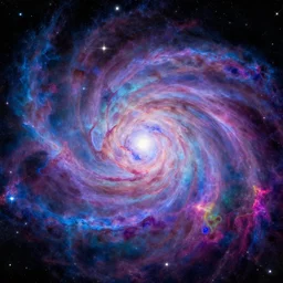celestial epic vibrant cinematic fantasy space image of a sparkling ethereal tie dye cosmic universe, celestial cosmos, nasa photos, artstation