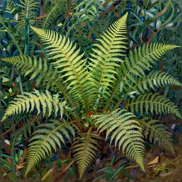 painting of ferns by van gogh