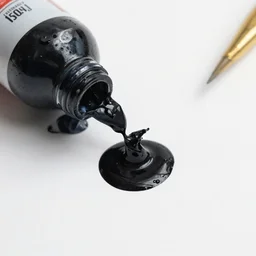 blackest oil paint reference