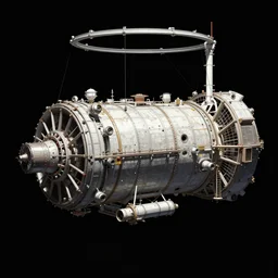 concept art of an o'neill cylinder space station by greg rutkowski