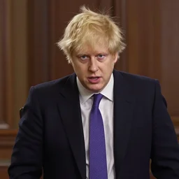 boris johnson in the style of megamind
