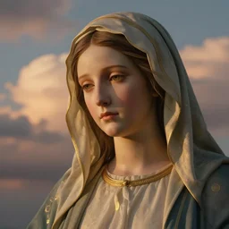 virgin mary face ( sunset clouds ) paradox