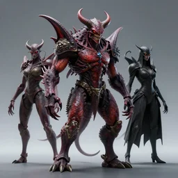pitchburn devils!, security rhox, sauroform hybrid, forbidding spirit, guardian project, hackrobat, cinematic, hyper realistic, detailed, 8k, octane render.