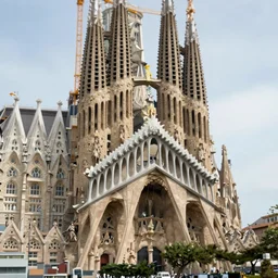 sagrada familia, architectural model, tilt / shift, highly detailed