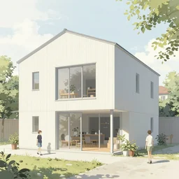 ( ( gediminas pranckevicius ) ) house by kengo kuma, art by lois van baarle, yoshiyuki sadamoto, by chiara bautista, james jean, copic marker, detailed