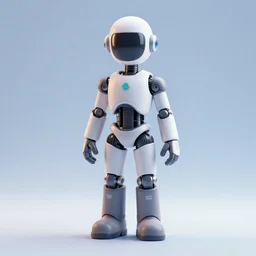 AI as a humanoid, 3D render