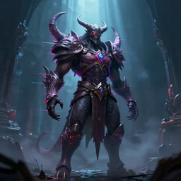 curse of the chaos god, glitch, in - game screenshot, cinematic lighting, modern fantasy