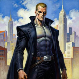 bekskinski megacity no mead of masterpiece - dredd one painting in moebius sky from judge syd cloisonnism mans