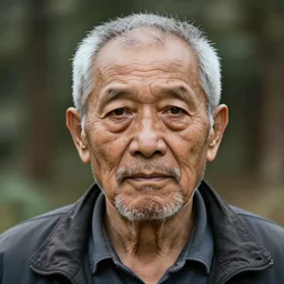 hyper realistic portrait of a old man