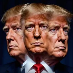 donald trump maga illuminati cult, detailed faces