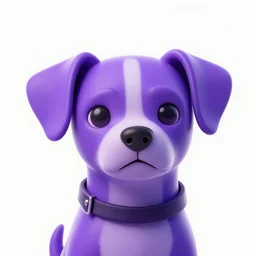 a beautiful portrait of a cute cyberpunk dog by greg rutkowski and wlop, purple blue color scheme, high key lighting, digital art, highly detailed, fine detail, intricate, ornate, complex