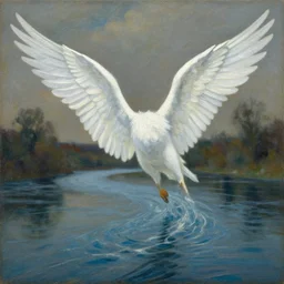 rivers have wings painting by william higginson, kopera, anton fedeev