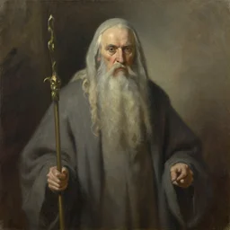 Old God, oil on canvas, artstationHQ