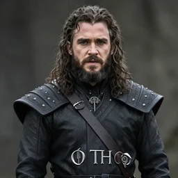 kit harington with a long beard on game of thrones, promotional image, tv still frame