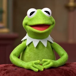 portrait of kermit the frog, renaissance