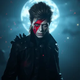 david bowie in bloodborne universe, studio lights, 8 k hd.
