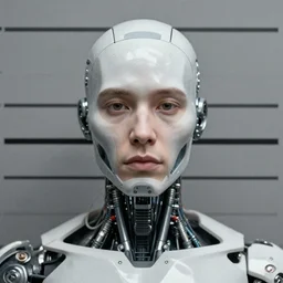 grainy photo, an ugly criminal mugshot, cyborg cyborg cyborg cyborg implant wires