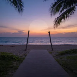 a portal to the pleiades, from my dreams! a beach at dusk is visible on the other side! beautiful beyond imagination