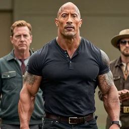 A promotional photo of Dwayne Johnson cast as Saul Goodman in Better Call Saul; anatomically accurate; photorealistic, ultra high detail, 8k