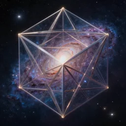 metatrons cube, sacred geometry, highly detailed, matte painting, galaxy