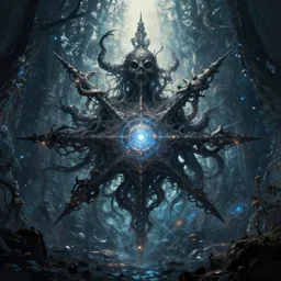 Otherworldly album art in the style of Seven Lions digital art