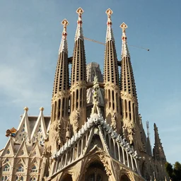 “gigantic extraterrestrial ship landed on the top of Gaudi’s “sagrada familia” Temple in Barcelona, photorealist, by grec rutkowski and gustave dore”