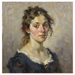 portrait of a french woman ( 3 5 ) from france in 2 0 2 1, an oil painting by ross tran and thomas kincade