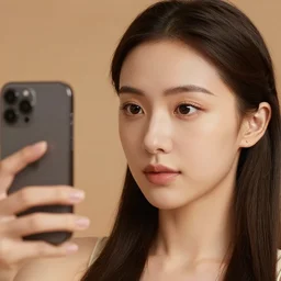 a girl taking a selfie on mars, 8k, highly detailed skin, highly detailed face, photo