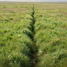 an expansive grassland with narrow crevasses, a narrow crevasse in a grassland, extremely detailed oil painting, extremely detailed oil painting, rhads, sargent and leyendecker, savrasov levitan polenov, bruce pennington, studio ghibli, tim hildebrandt, digital art, landscape painting, trending on artstation, masterpiece