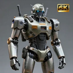 photograph of a robot soldier.  Extremely detailed. 8k