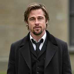 brad pitt as edgar allen poe, hd, stunning photo