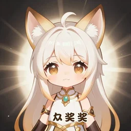 chibi style nekomimi, fox ears, cute character design, pixiv context winner, clear clean design, minimalist